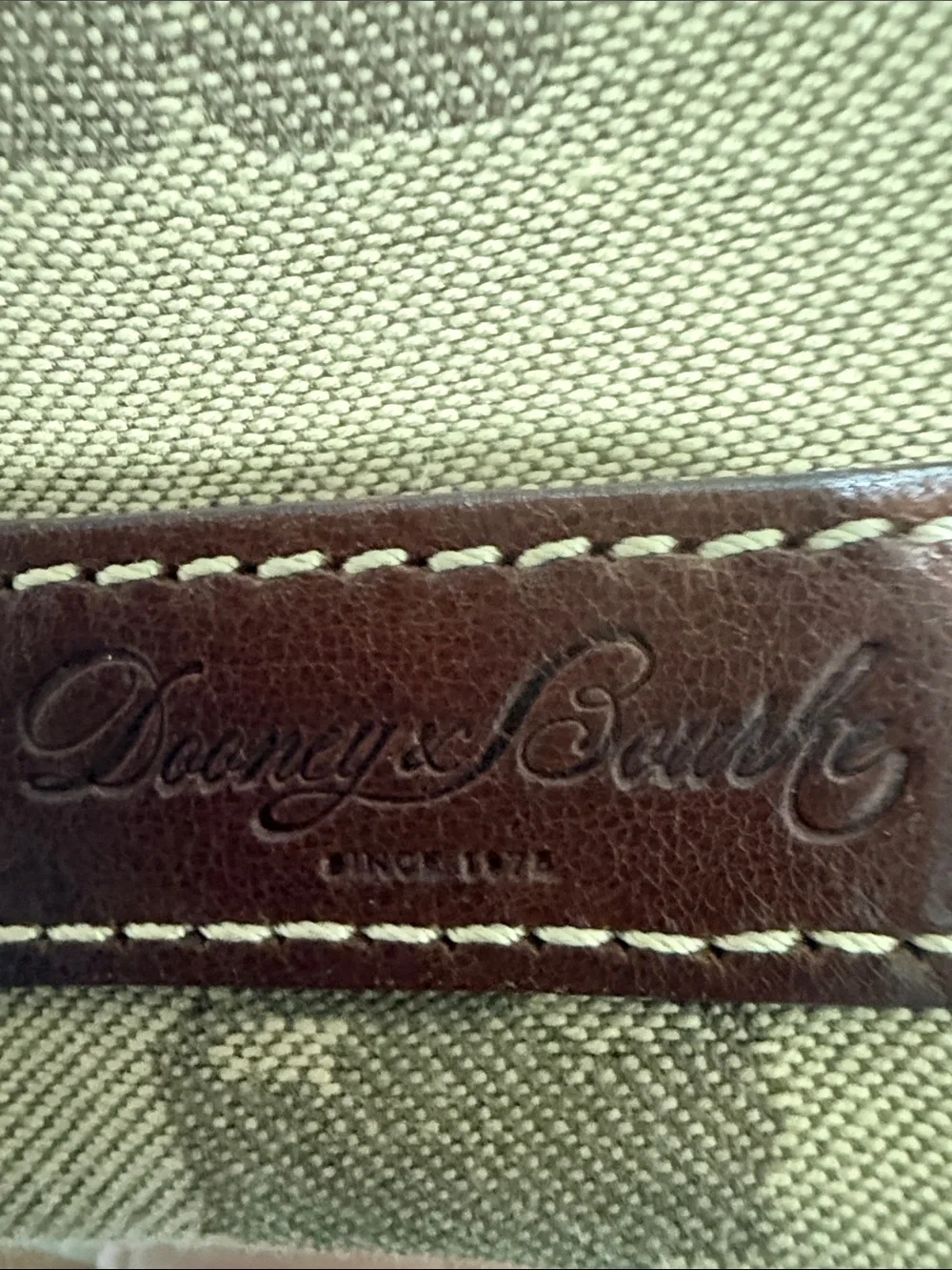 Dooney & Bourke Brown Canvas Wristlet Pouch - Mickey Pattern